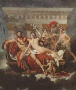 Jacques-Louis David Mars disarmed by venus and the three graces (mk02) oil painting picture wholesale